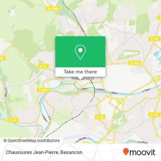 Chaussures Jean-Pierre, 18 Rue des Febvres 25200 Montbéliard map