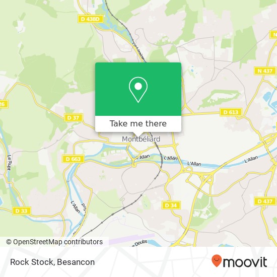 Rock Stock, 15 Place Saint-Martin 25200 Montbéliard map