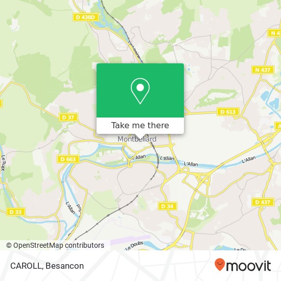 Mapa CAROLL, 19 Rue Cuvier 25200 Montbéliard