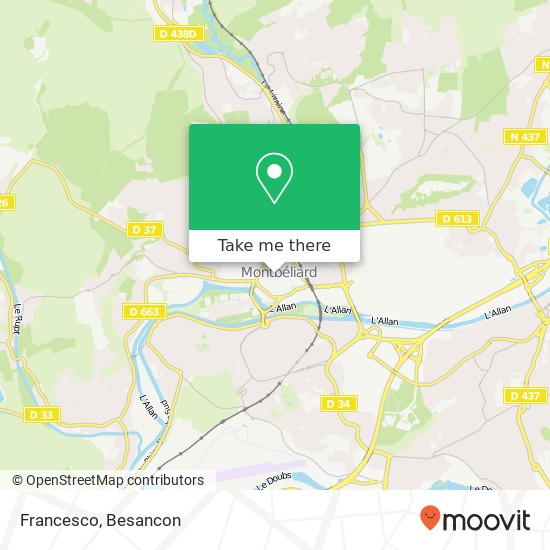 Mapa Francesco, 3 Rue Saint-Martin 25200 Montbéliard