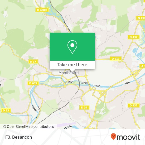 Mapa F3, 33 Rue Cuvier 25200 Montbéliard