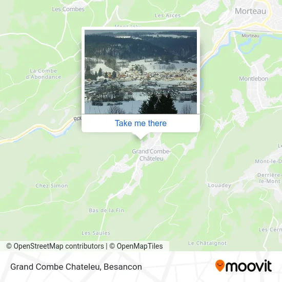 Grand Combe Chateleu map