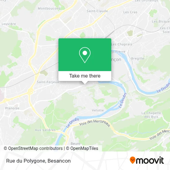 Rue du Polygone map