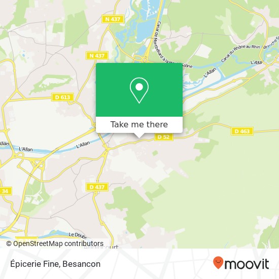Épicerie Fine map