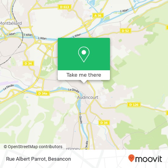Rue Albert Parrot map