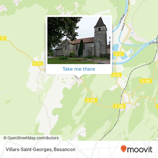 Mapa Villars-Saint-Georges