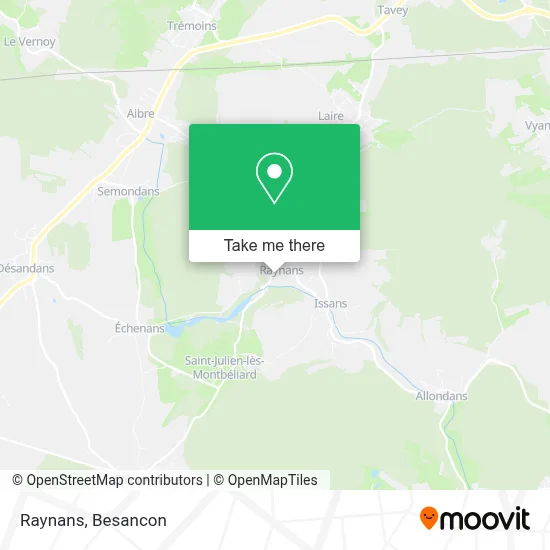 Raynans map