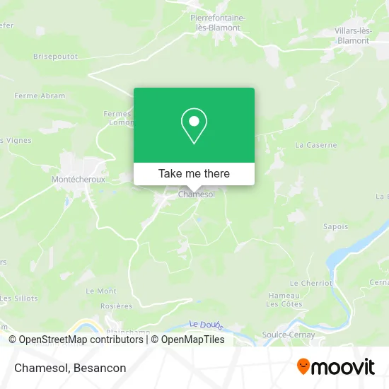 Chamesol map