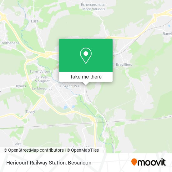 Héricourt Railway Station map