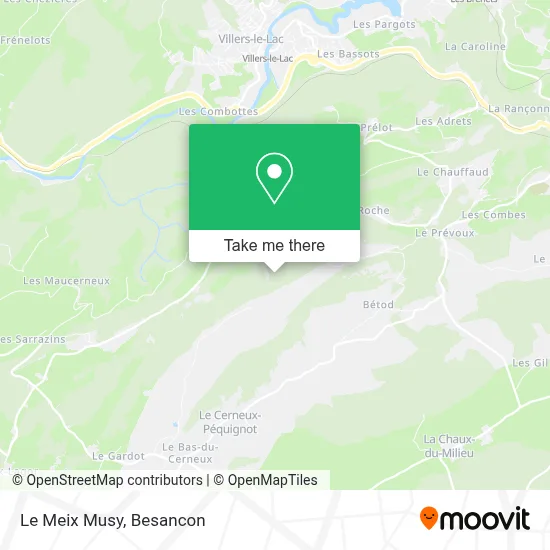 Le Meix Musy map