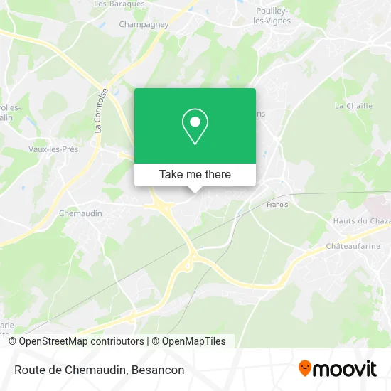 Route de Chemaudin map