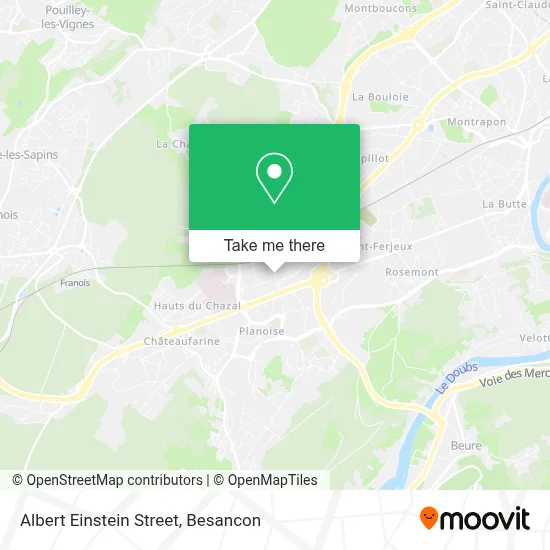 Rue Albert Einstein map