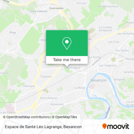 Mapa Espace de Santé Léo Lagrange