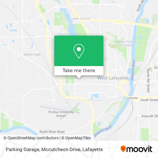 Parking Garage, Mccutcheon Drive map