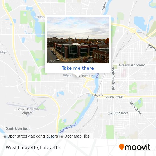 Mapa de West Lafayette