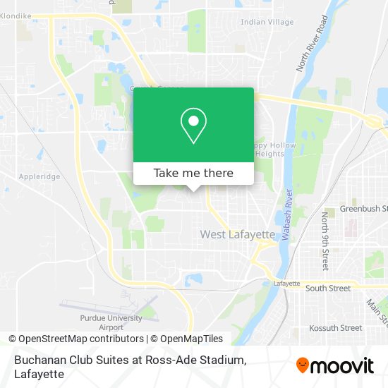 Buchanan Club Suites at Ross-Ade Stadium map