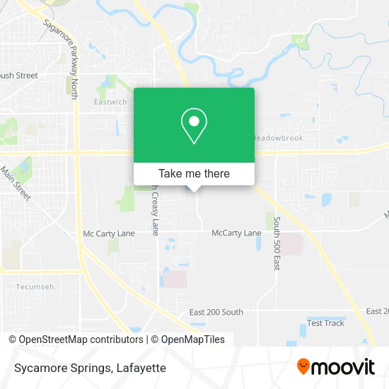 Sycamore Springs map