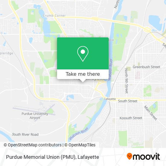 Purdue Memorial Union (PMU) map