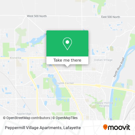 Peppermill Village Apartments map