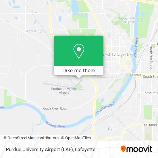 Purdue University Airport (LAF) map