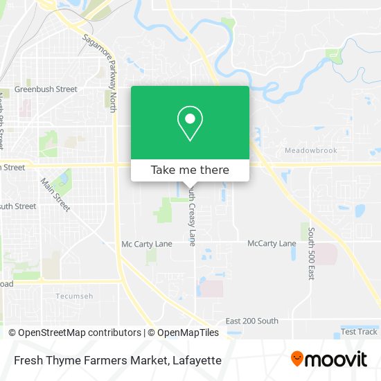 Fresh Thyme Farmers Market map