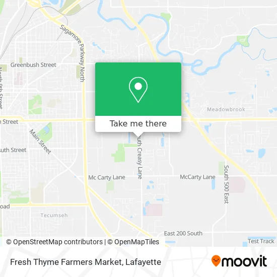 Fresh Thyme Farmers Market map