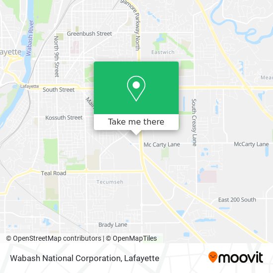 Wabash National Corporation map