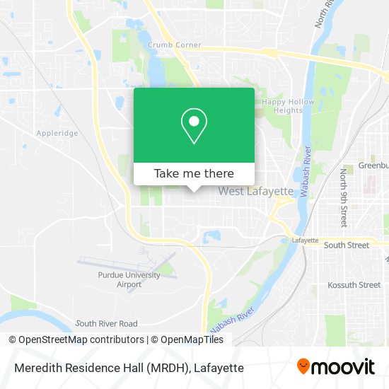 Mapa de Meredith Residence Hall (MRDH)