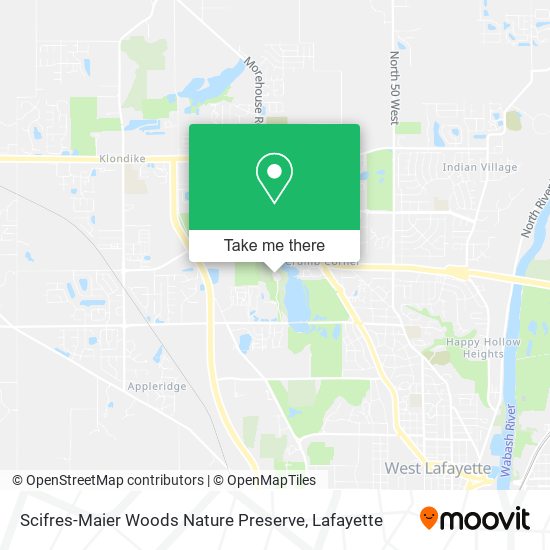 Scifres-Maier Woods Nature Preserve map