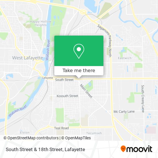 Mapa de South Street & 18th Street