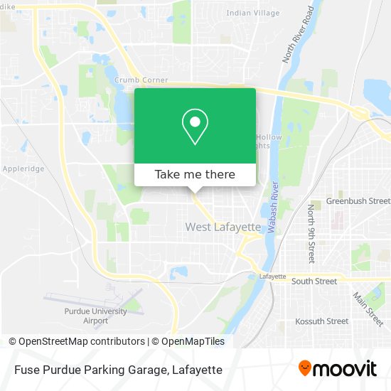 Fuse Purdue Parking Garage map