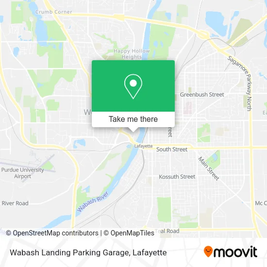 Wabash Landing Parking Garage map
