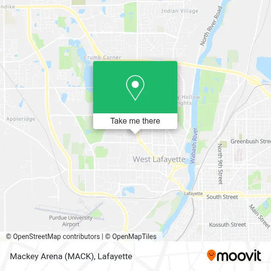 Mackey Arena (MACK) map