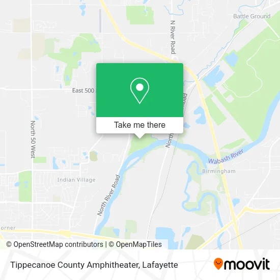 Mapa de Tippecanoe County Amphitheater