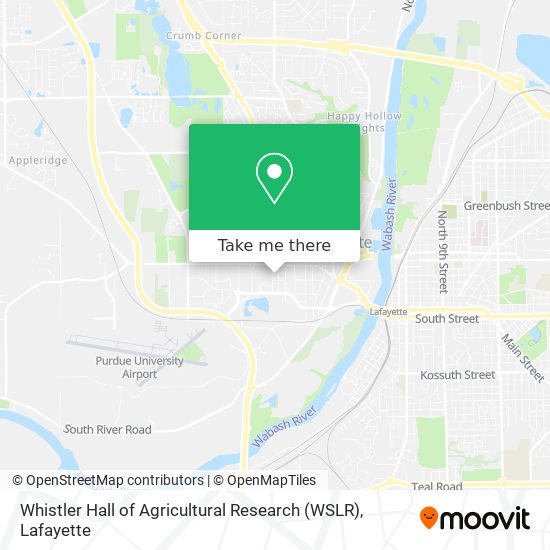 Whistler Hall of Agricultural Research (WSLR) map