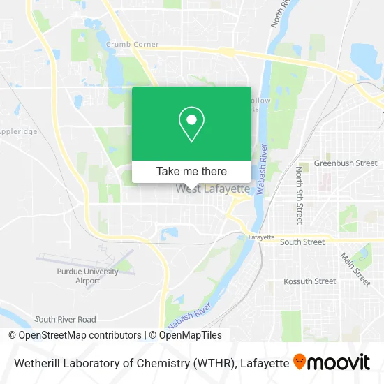 Mapa de Wetherill Laboratory of Chemistry (WTHR)