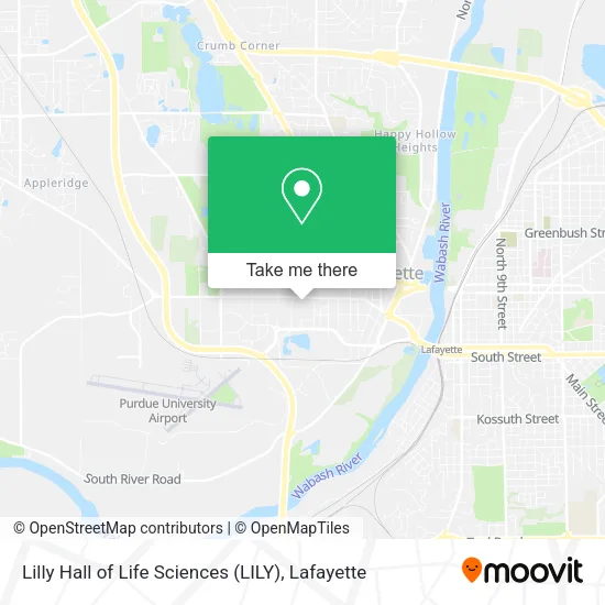 Mapa de Lilly Hall of Life Sciences (LILY)