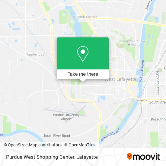 Purdue West Shopping Center map