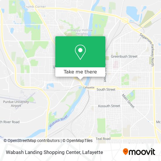 Mapa de Wabash Landing Shopping Center