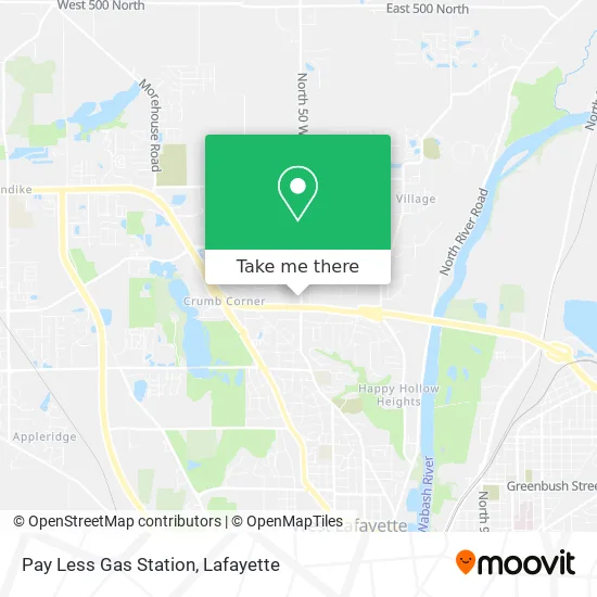 Mapa de Pay Less Gas Station