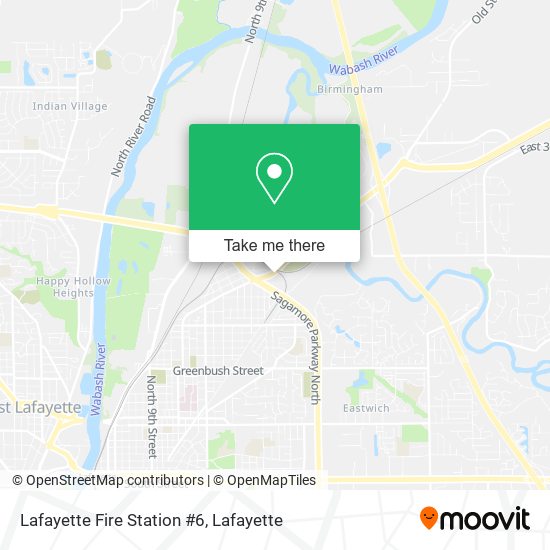 Lafayette Fire Station #6 map