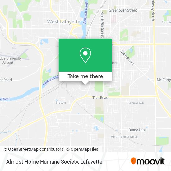 Almost Home Humane Society map