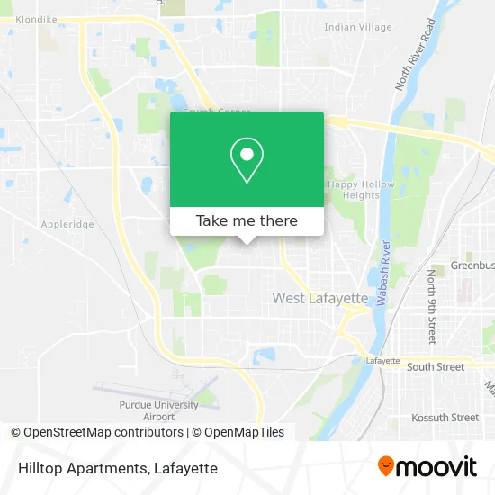 Purdue Hilltop Apartments Map How To Get To Hilltop Apartments In West Lafayette By Bus?