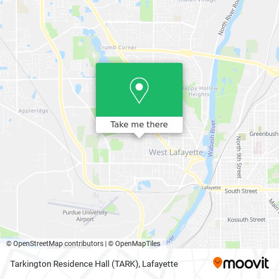 Tarkington Residence Hall (TARK) map