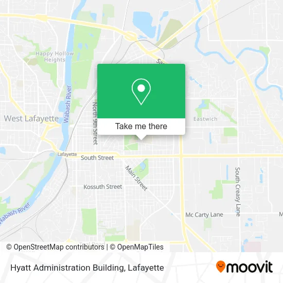 Mapa de Hyatt Administration Building
