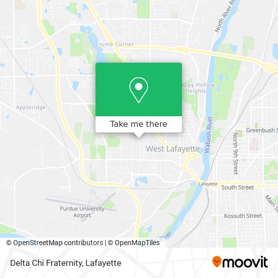Mapa de Delta Chi Fraternity