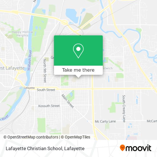 Lafayette Christian School map