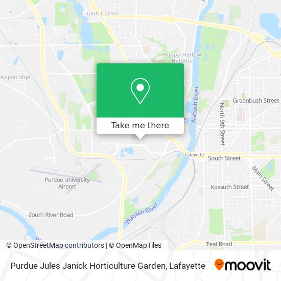 Purdue Jules Janick Horticulture Garden map