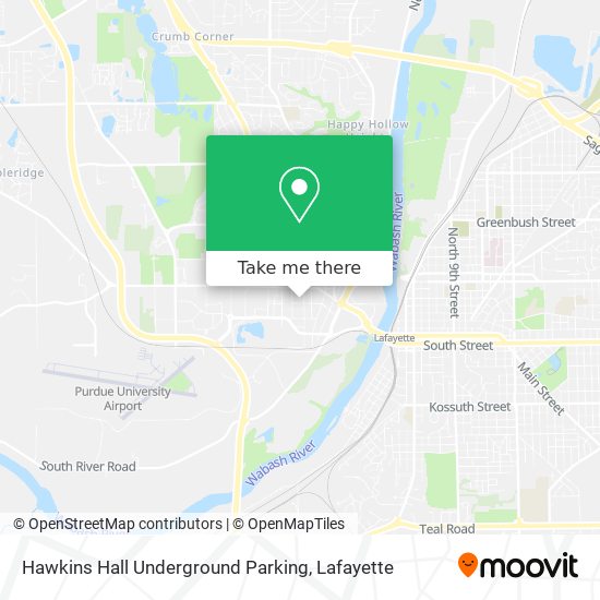 Mapa de Hawkins Hall Underground Parking
