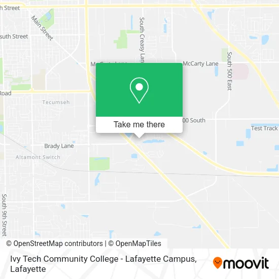Mapa de Ivy Tech Community College - Lafayette Campus